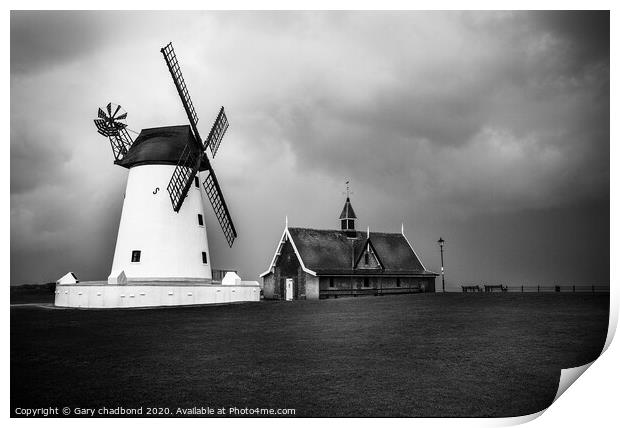 Lytham Windmill  Print by Gary chadbond