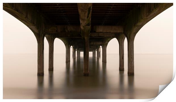Boscombe Pier Print by Anthony Hart