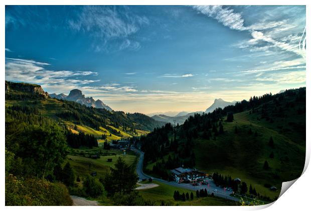 Morning in the Mountains Print by jason jones