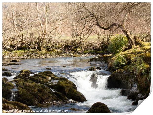 Stream in wales Print by Ben Delves