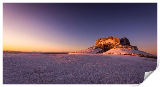 Moel Famau sunrise Print by Lukasz Lukomski