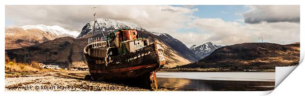 Corpach Wreck  Print by Stuart MacKay