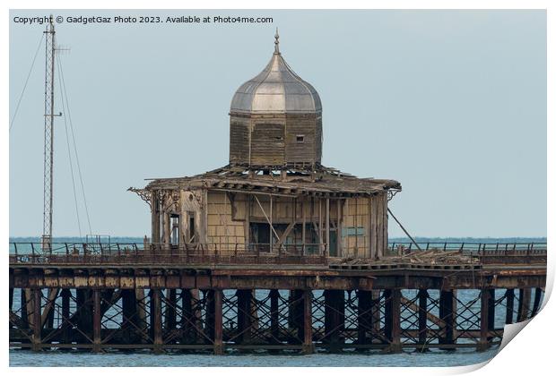The abandoned Pier Head at Herne Bay. Print by GadgetGaz Photo