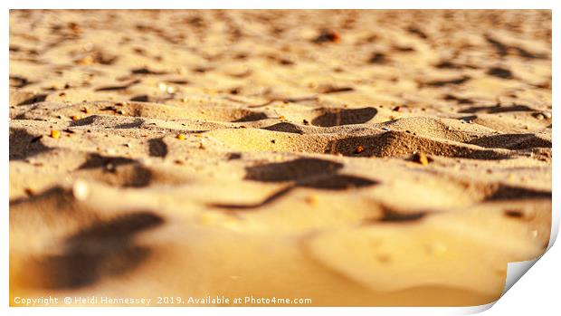 Sun-Kissed Sands Print by Heidi Hennessey
