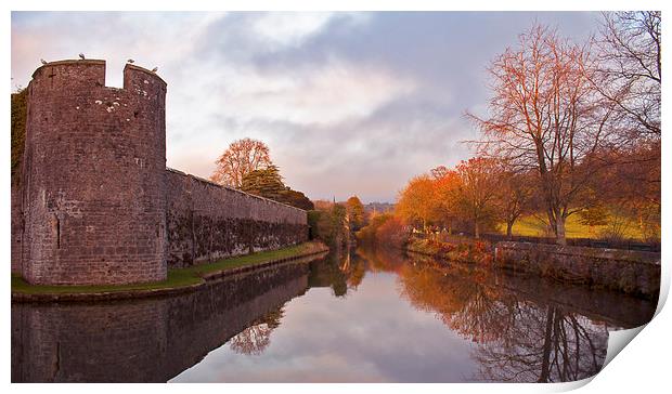 Winter Moat Print by Sammy Pea
