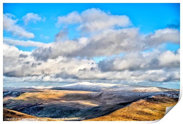 Winter in the Brecon Beacons Print by Kevin Arscott