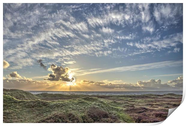 From dunes to sky Print by Kevin Arscott