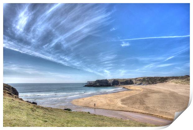 Broadhaven Bay, Pembrokeshire, West Wales Print by Kevin Arscott