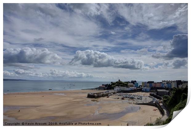 Tenby Harbour, Wales Print by Kevin Arscott