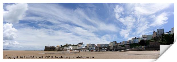 Tenby Panorama Print by Kevin Arscott