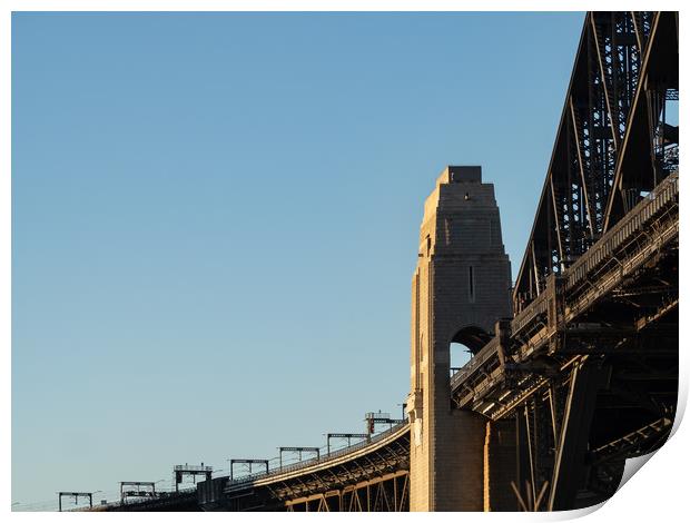 Detail of the Sydney Harbour Bridge Print by Sophie Shoults