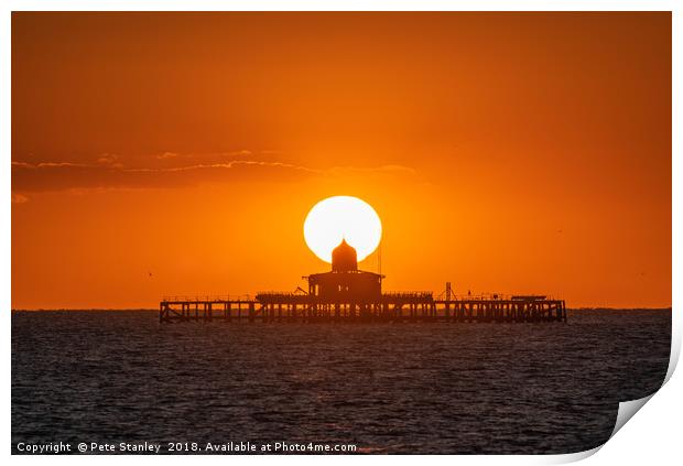 Herne Bay Sunset Print by Pete Stanley 