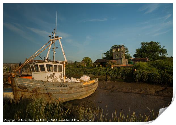 brancaster staithe Print by Peter Anthony Rollings