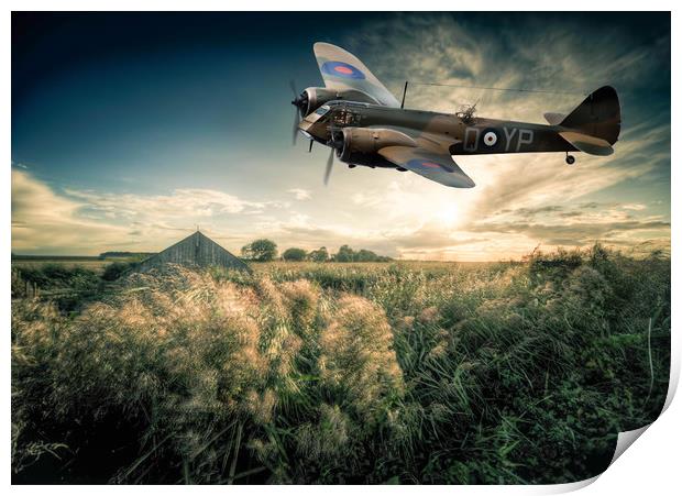 Over the Broads Print by Peter Anthony Rollings