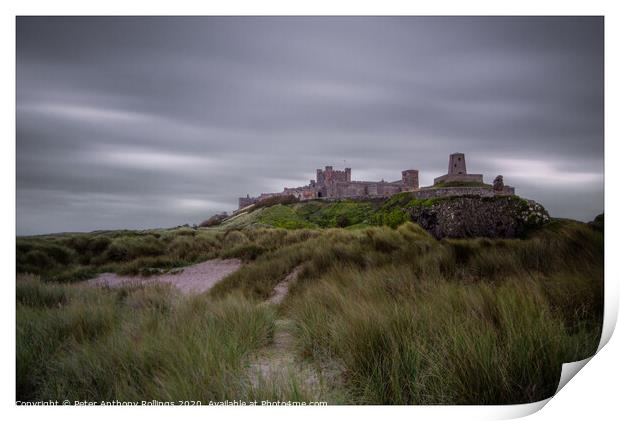 Bamburgh Castle Print by Peter Anthony Rollings