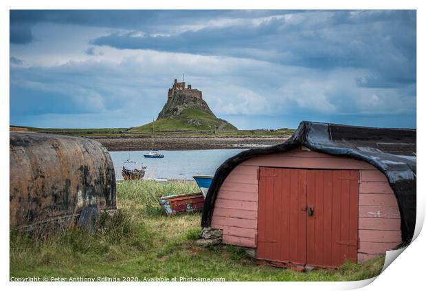 Holy Island Print by Peter Anthony Rollings