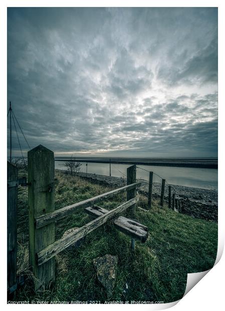 A Cold Cloudy Start Print by Peter Anthony Rollings