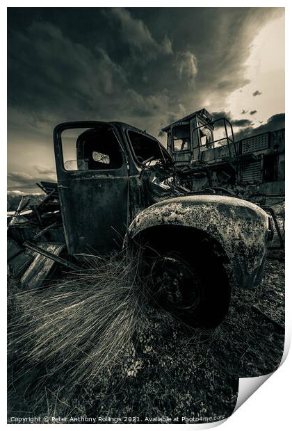 Rust & Ruin Print by Peter Anthony Rollings