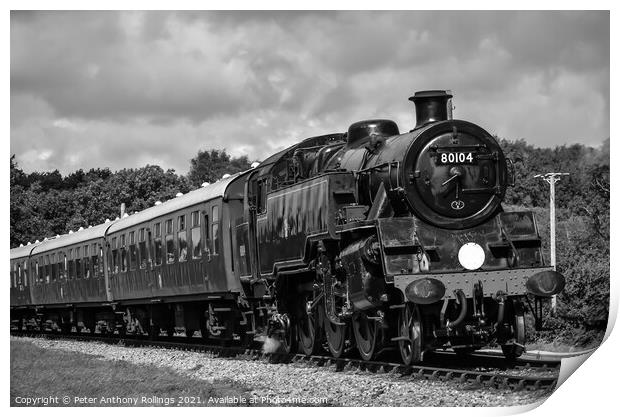 Corfe Locomotive Print by Peter Anthony Rollings