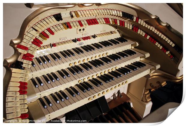 Blackpool Opera House Wurlitzer Organ Print by Ross McNeillie