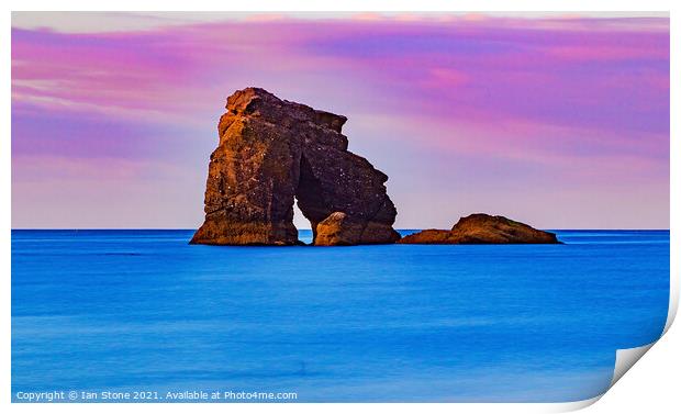 Thurlestone  Rock Print by Ian Stone