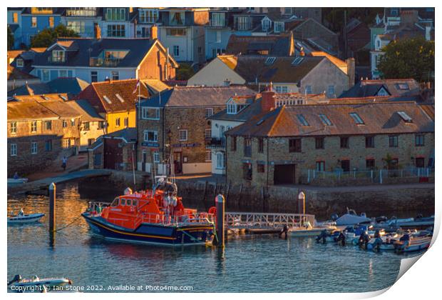 Salcombe Lifeboat  Print by Ian Stone