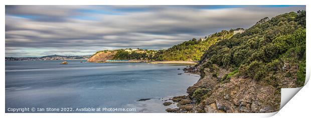 Meadfoot and Torbay from Thatcher Point (panorama) Print by Ian Stone