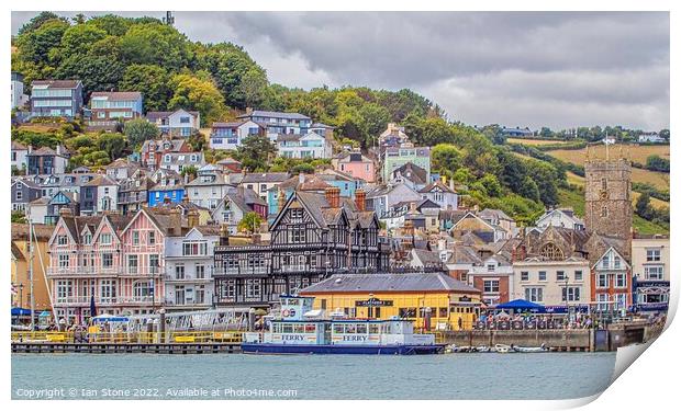 Serenity at Dartmouth Harbour Print by Ian Stone