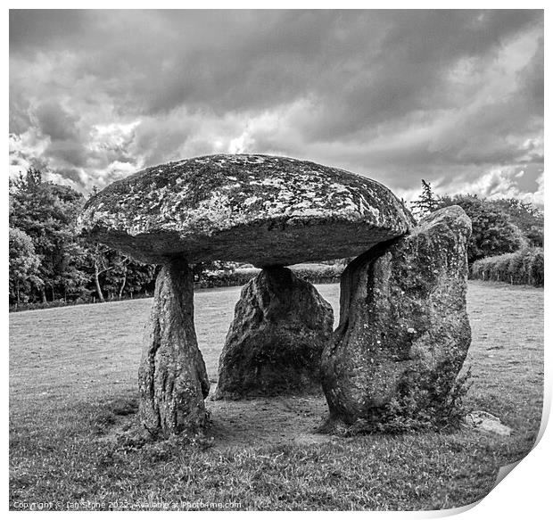 Spinster’s Rock, Dartmoor. Print by Ian Stone