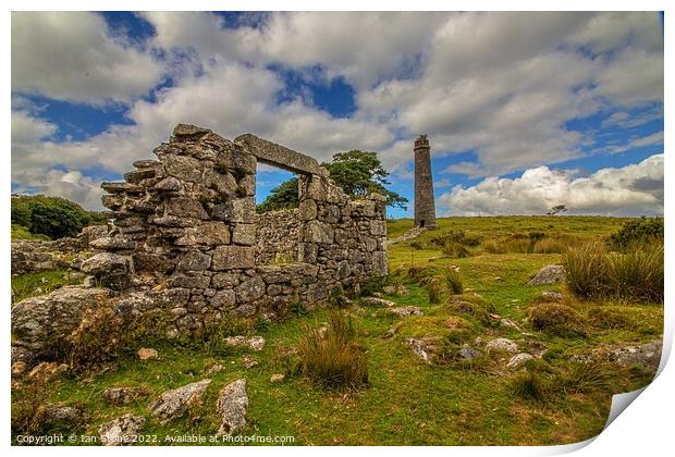 Dartmoor gunpowder factory  Print by Ian Stone