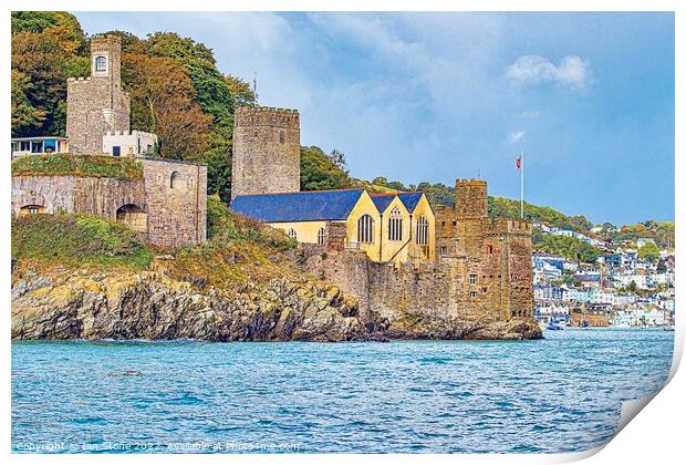 Autumn at Dartmouth Castle  Print by Ian Stone