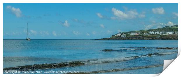 Blue waters of Portscatho  Print by Ian Stone