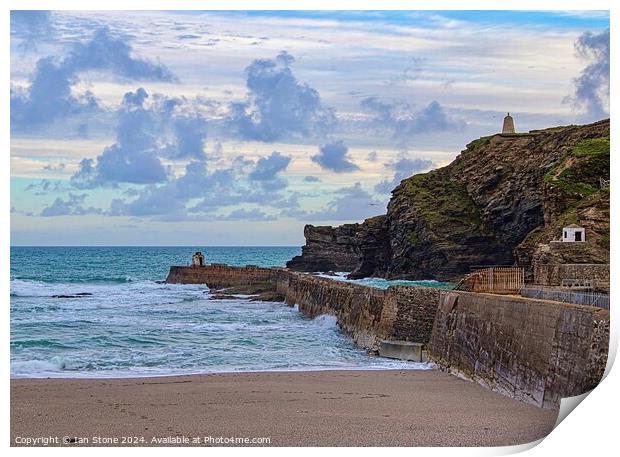 Portreath in Cornwall  Print by Ian Stone