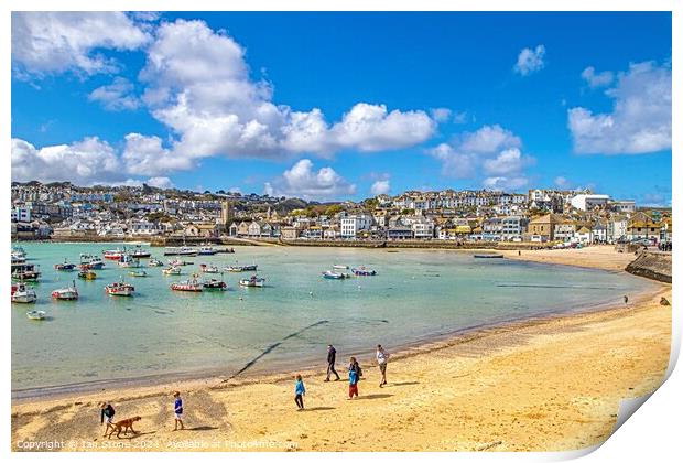 St.Ives Print by Ian Stone