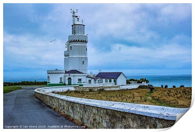 St Catherine's Lighthouse Print by Ian Stone