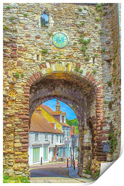 Timeless Beauty Landgate Arch in Rye Print by Ian Stone