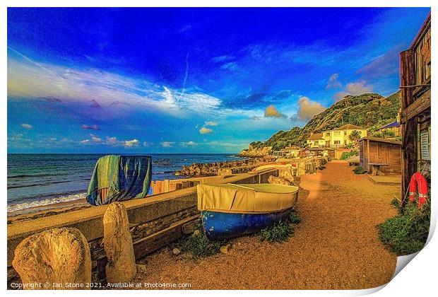 Steephill cove, Isle of Wight  Print by Ian Stone