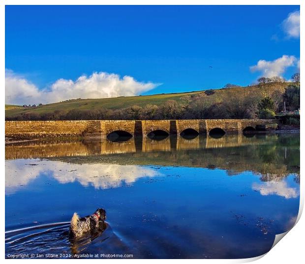 Bowcombe creek ,Devon  Print by Ian Stone