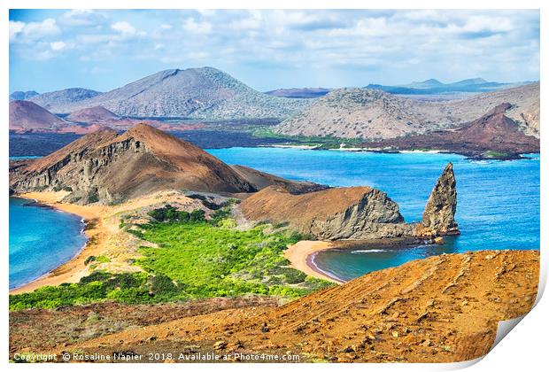 Pinnacle Rock, Galapagos Islands Landscape Print by Rosaline Napier