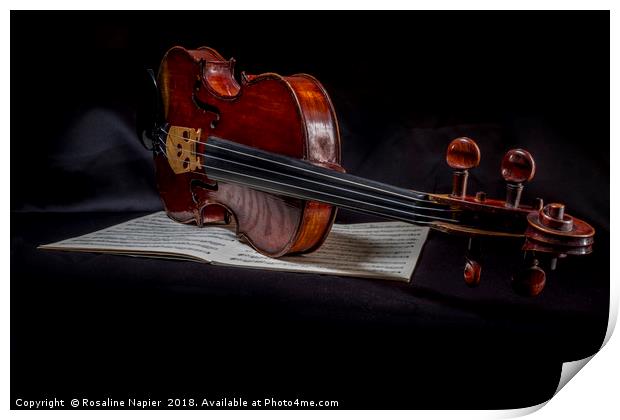 Scottish fiddle Print by Rosaline Napier