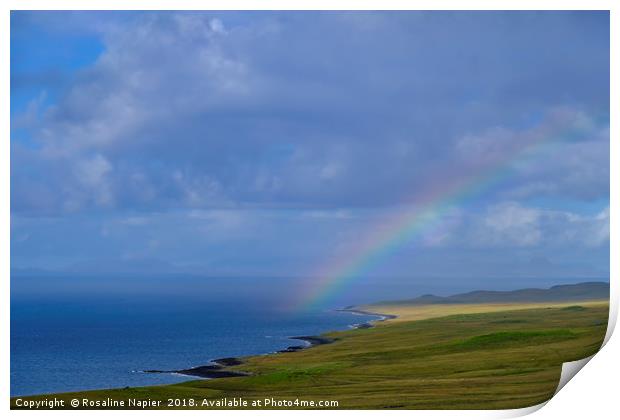 Isle of Skye rainbow Print by Rosaline Napier
