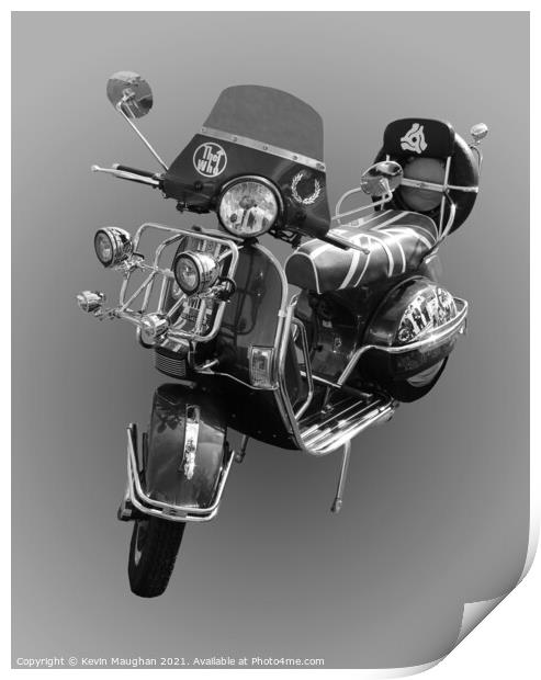 Others LML Vespa Scooter Print by Kevin Maughan