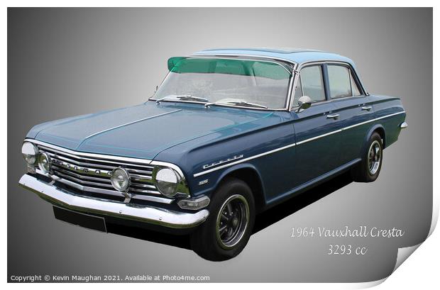 1964 Vauxhall Cresta Print by Kevin Maughan