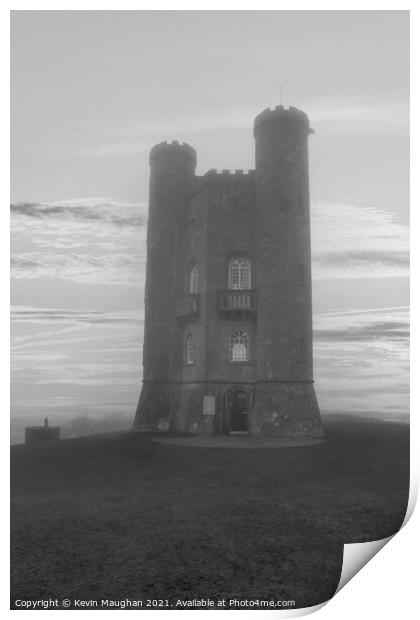 Broadway Tower In The Cotswolds Print by Kevin Maughan