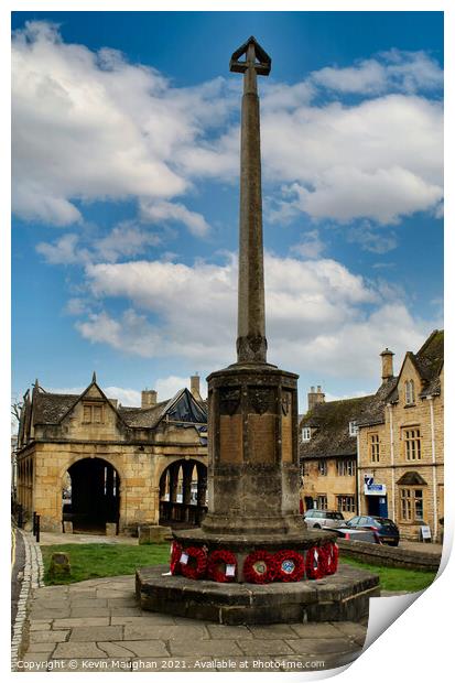 Chipping Campden Stone Memorial Print by Kevin Maughan