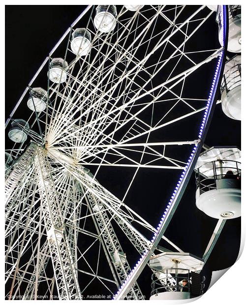 Nighttime Joyride Over Torquay Print by Kevin Maughan