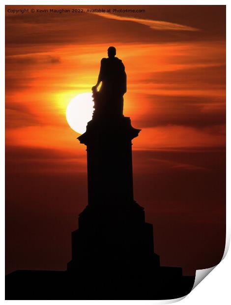 Lord Collingwood Monument (A Different View) Print by Kevin Maughan