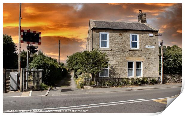 Stone Built House In Haydon Bridge Print by Kevin Maughan