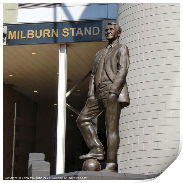 Sir Bobby Robson Statue Print by Kevin Maughan