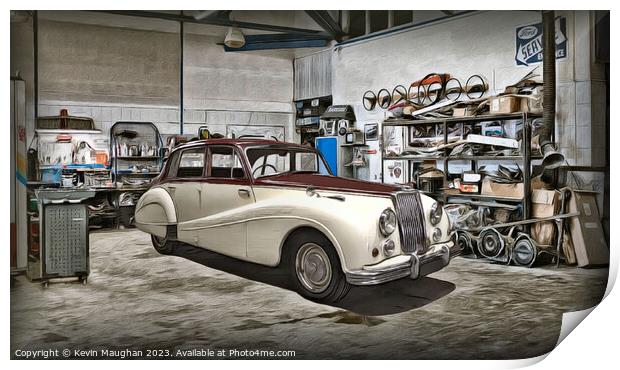 "Timeless Elegance: 1955 Armstrong Siddeley Sapphi Print by Kevin Maughan
